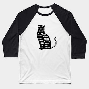 Cat Meow Baseball T-Shirt